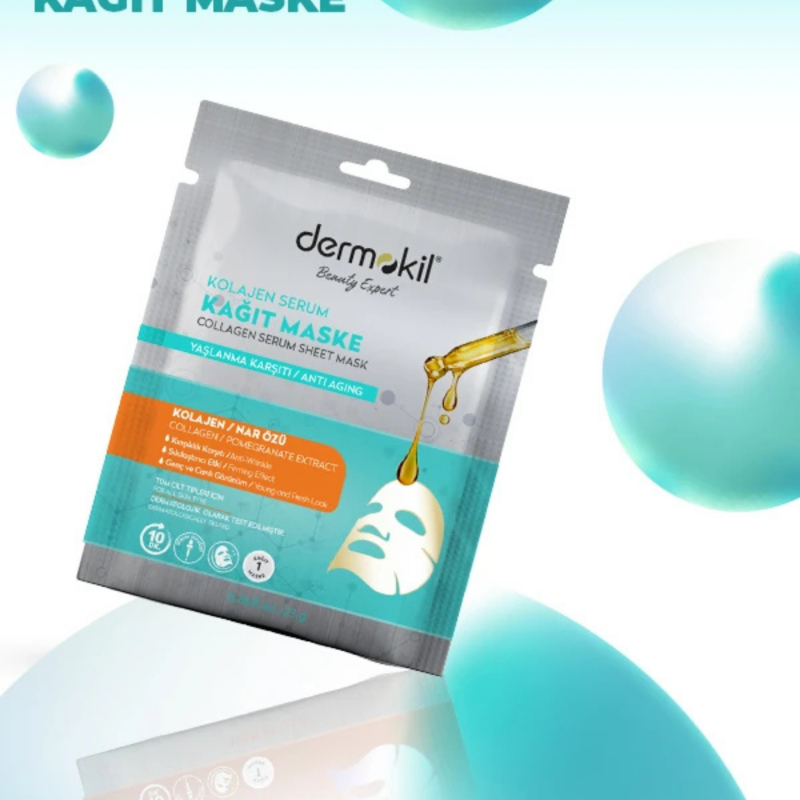 Dermokil Collagen Serum Sheet Mask with Pomegranate Extract