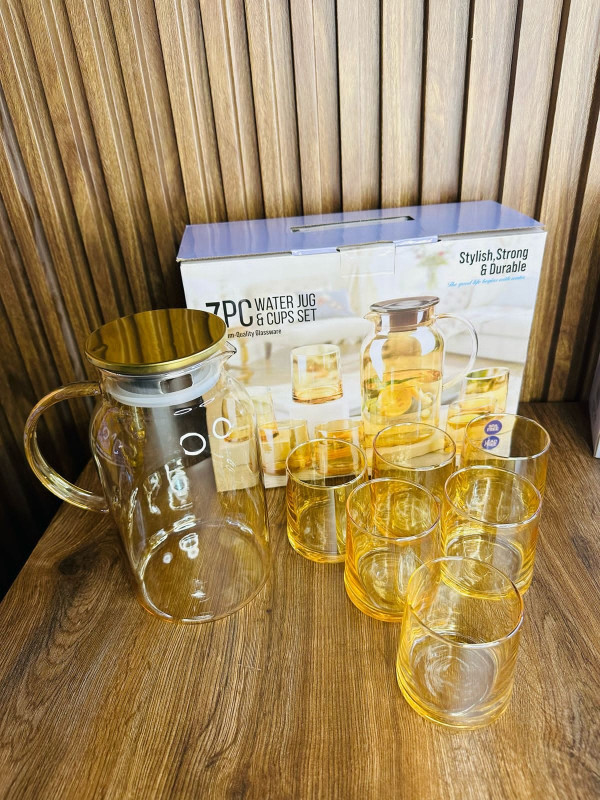7PC water Jug & Cups set