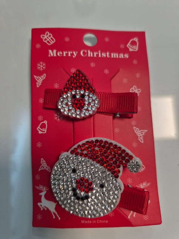 Christmas Santa Hair Clips