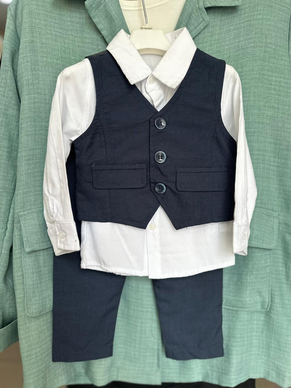 Baby boys Shirt and shorts set 3 pc