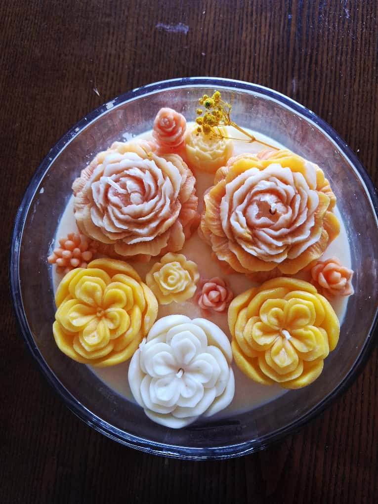 Handmade Fall Glow Candle