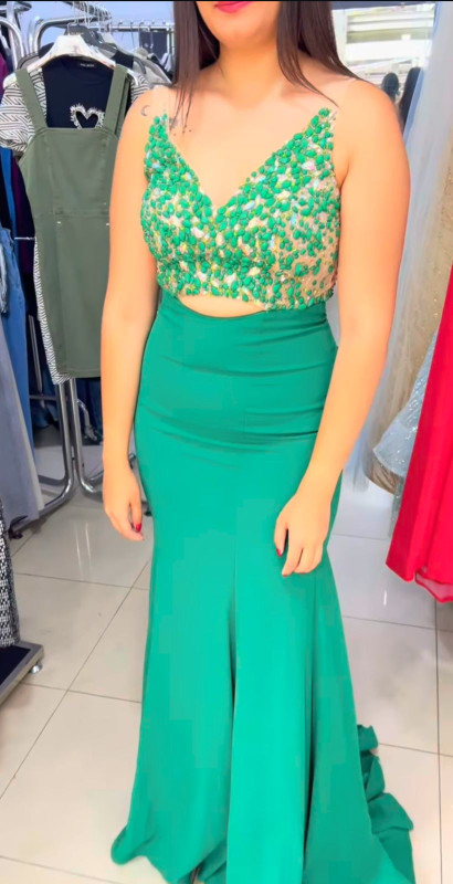 Jersey evening dress