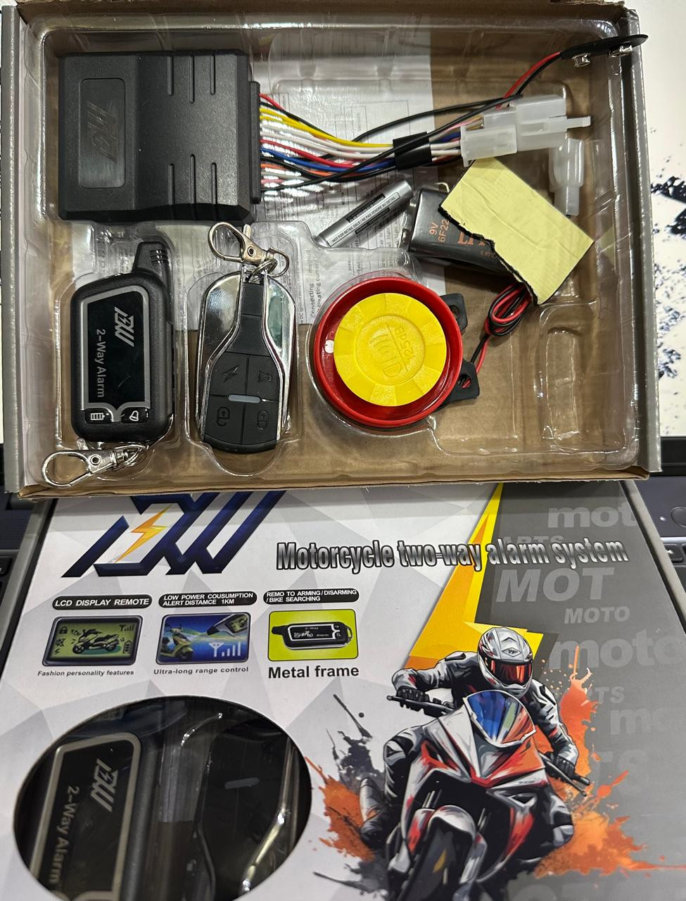2-way motorcycle alarm System