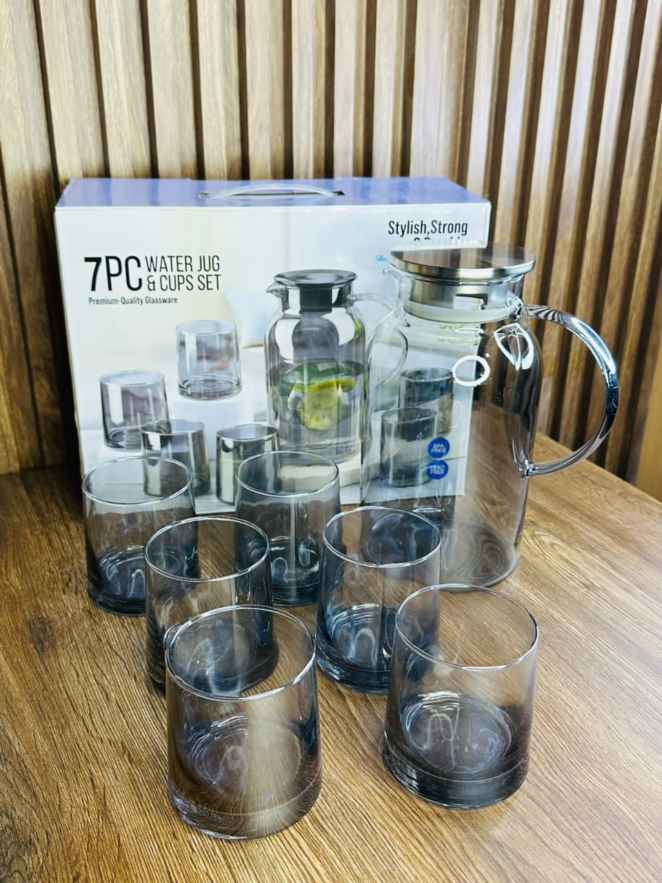 7PC water Jug & Cups set